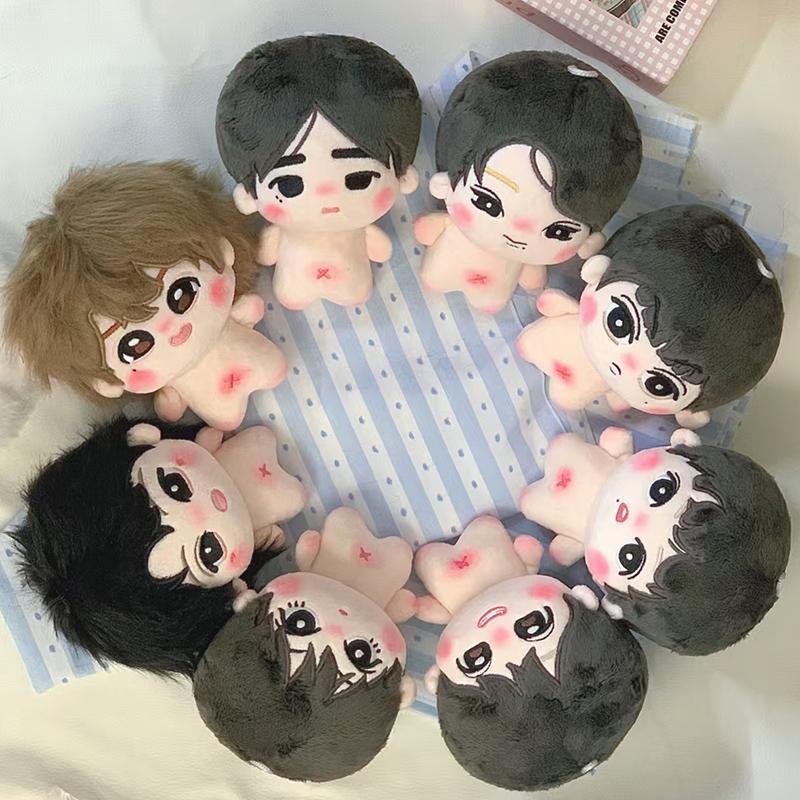 10cm Kawaii Naked Plush Cotton Doll Idol Stuffed Super Star Figure Doll Cute Anime Gaming Peripherals Body Doll for Girls Gifts