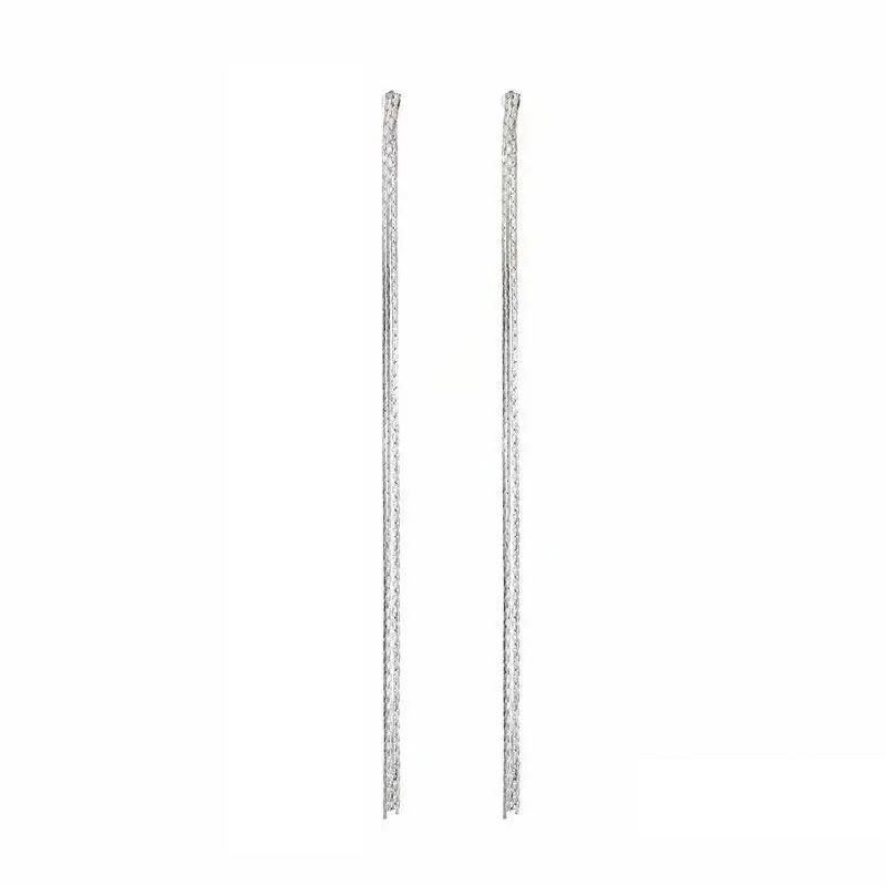 Gold Long Tassel Earrings Thin Thread Statement Women's Hanging Earrings Exaggerated Sexy Ear Accessories Fashion Jewelry