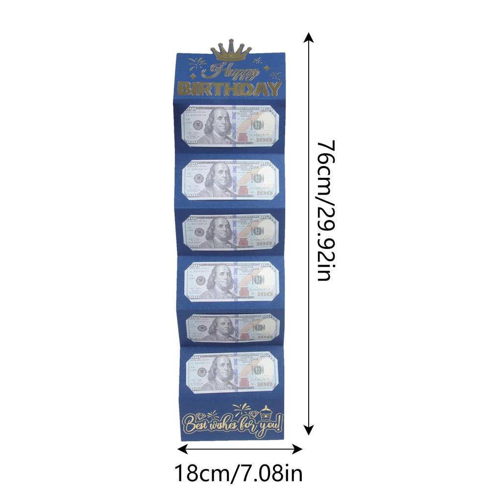 Birthday Gift Wallet Greeting Card Creative Birthday Folding Cash Holder Folding Red Envelope Birthday Gift Envelope For Kids