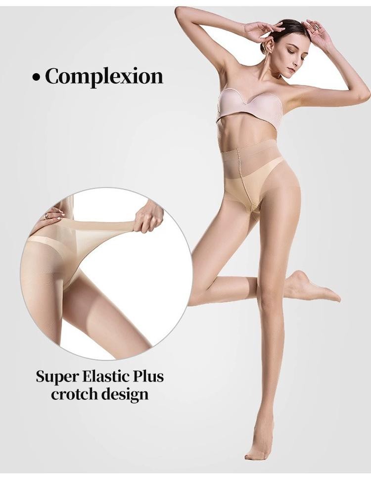 High Waist Opaque Pantyhose for Women Summer Breathable Unbreakable Silk Pineapple Compression Hooked Stockings Direct Shipping