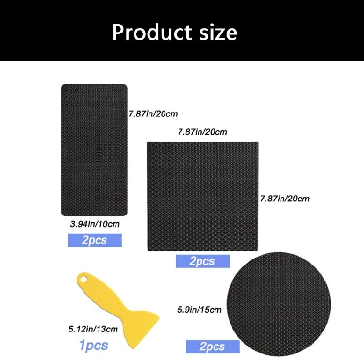 6Pcs 3 Shape Patches With Scraper Trampoline Mat Repair Tape Tent Patches For Sports Kids Bounce Games Enduring