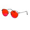 Metal Frame Y2k Glasses Red Lenses Glasses for Better Sleep Orange Lens Blue Light Computer Glasses Men for Long Time Working