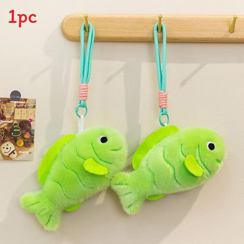Plush Fish And Bee Keychain Set With Pp Cotton Fill For Kids And Adults