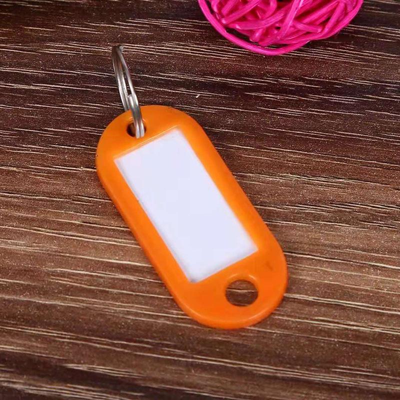 Colorful Plastic Key Tags for Handwritten Labels and Luggage, Small Gift Keychains