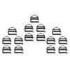 15pcs 25mm Webbing Plastic Belt Buckles Backpack Fastener Buckle