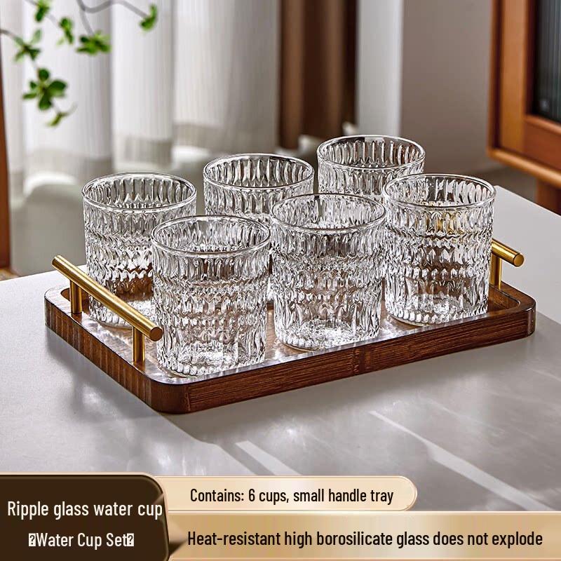Luxury Embossed Heat-Resistant Glass Cup