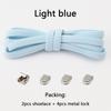 1 Pair Flat Shoe Laces For Sneakers Elastic Shoelaces Without Ties Press The Metal Lock Lazy Shoes Lace Rubber Band Accessories