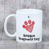 Basque Shepherd Dog, Basque Sheepdog - Cup with a Dog, Cute Cup with Graphics, a Gift with Your Photo from the Art-Dog Brand