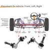 UXCELL 2pcs Car Front Stabilizer Sway Bar Link for Lexus IS250 No.4881030070/4882030090