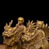 Feng Shui Copper Kirin, Golden Boy and Jade Girl, Bronze Craft Home Living Ornament