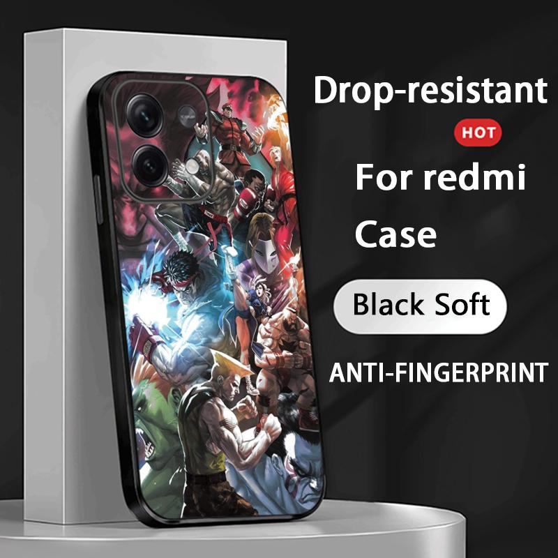 

Game Street Fighter classic japan poster Phone Case For Redmi Note 14 13 12 11 Pro Plus S 5G 14C A3 Soft Black Phone Cover Redmi Note 13 5G