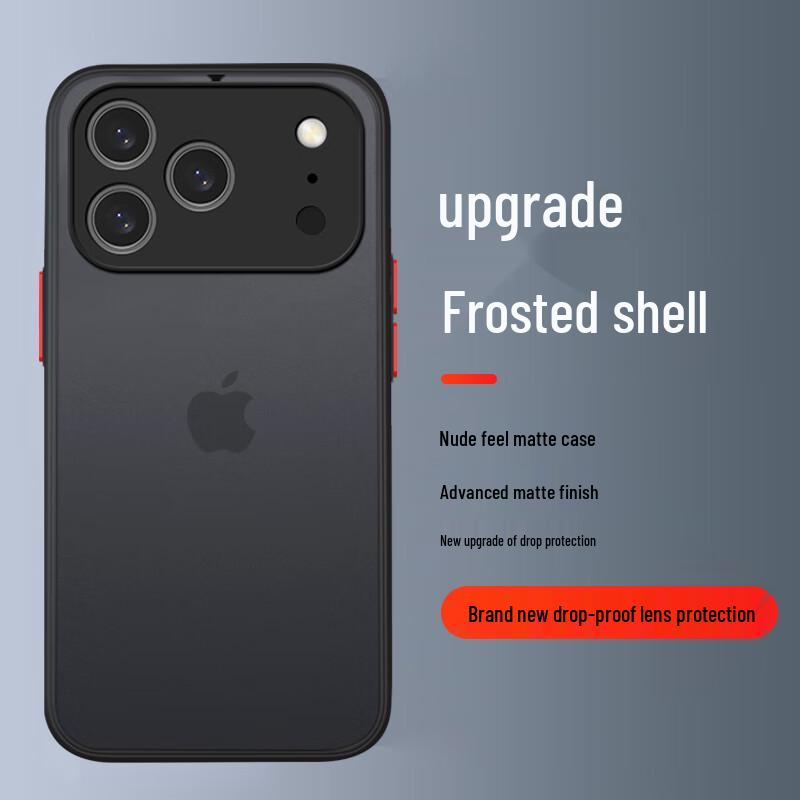 

Матовий силіконовий чохол Phantom Black з захистом від падінь для iPhone iPhone 17 Pro