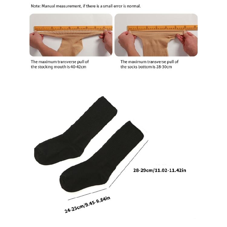 Extra breite Socken ohne Bündchen für Lymphödeme, bariatrische, diabetische Kniestrümpfe für geschwollene Ödeme, Gipsfüße, Gehen