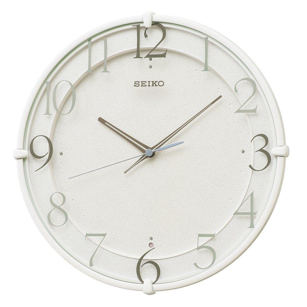 

Часы настенные Seiko радио аналоговые белые KX215W
