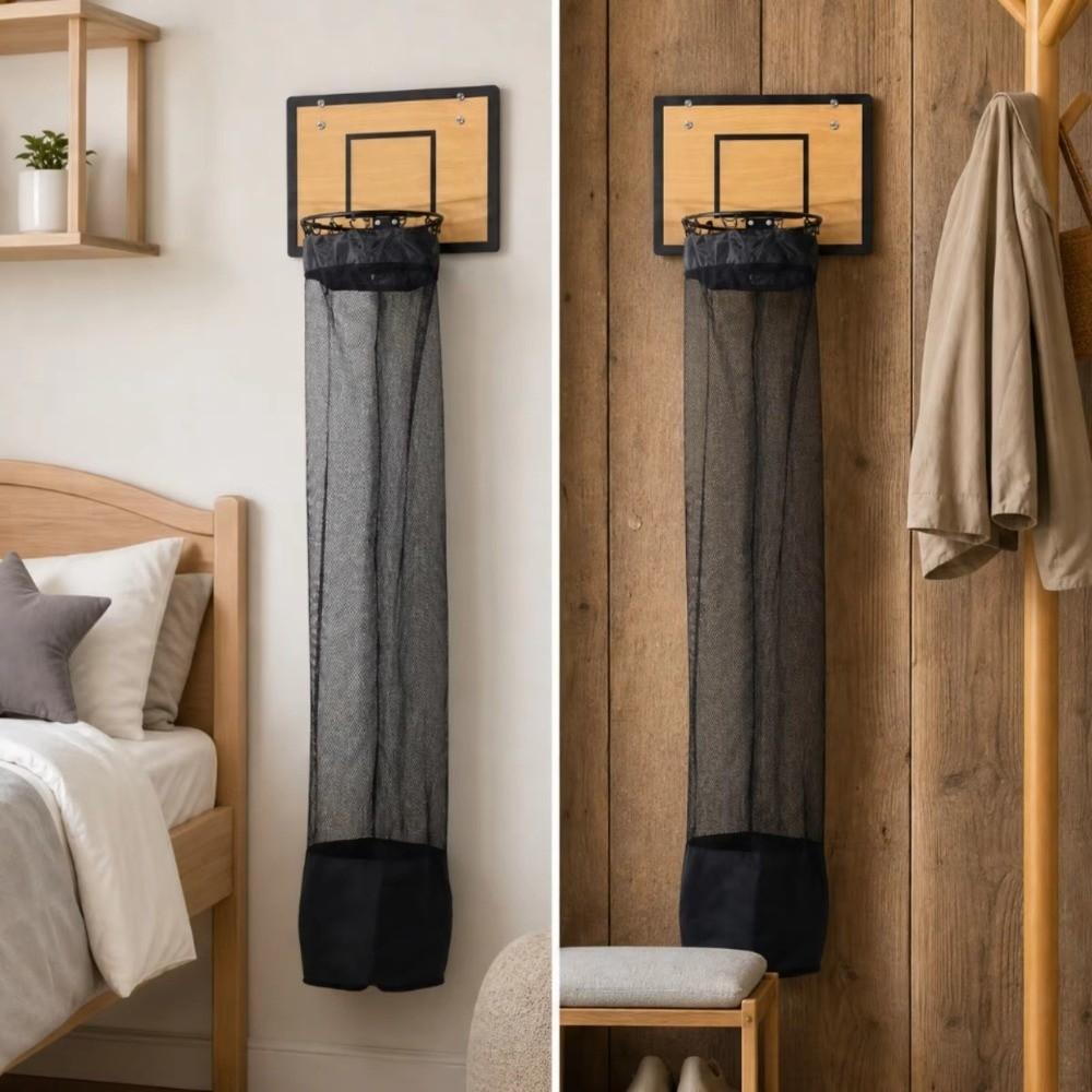 Over Door Over Door Clothes Bag Basketball Style Clothing Hamper Bag Laundry Basket College Living