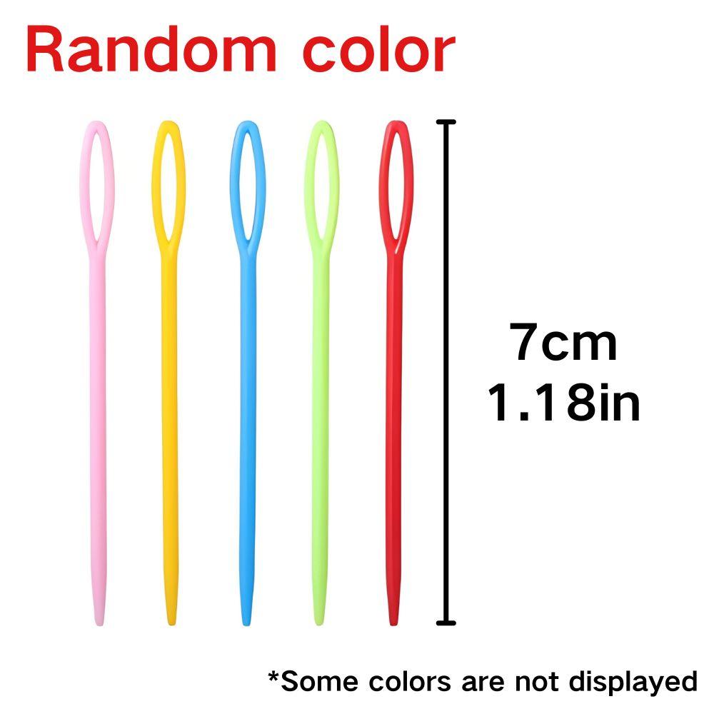 50/120pcs Plastic Large Eye Blunt Needles, Assorted Color Yarn Darning Needles for Knitting, Crochet, Sewing, Craft Projects YMY