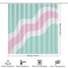 Boho Shower Curtain Set Waterproof Abstract Wave Pattern Fabric Liner Bathroom Decor Modern Farmhouse Coastal Style Chic