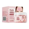 100g Peach Deep Cleansing Bubble Clay Facial Mask Remove Blackheads Oil Control Moisturizing Face Smooth Korean Skin Mud Masks