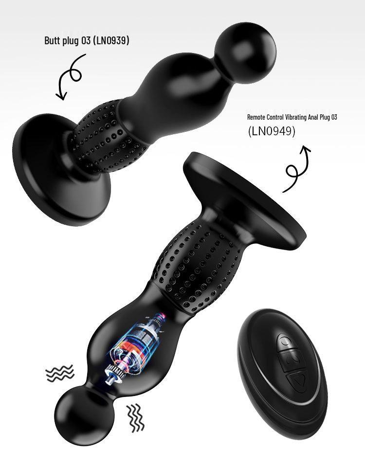 Vergnügungsvibration Anal-Reizkugeln - Unisex Flirt-Plug