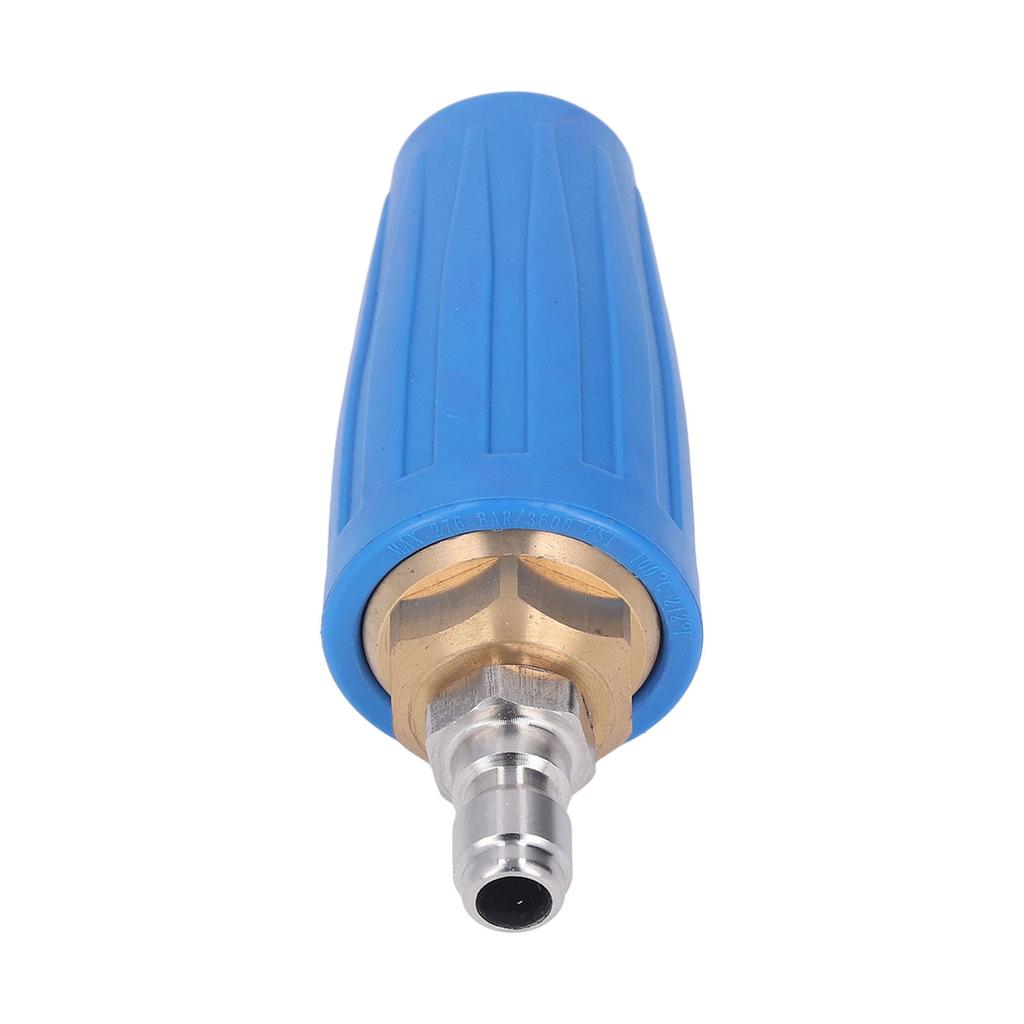 1 4in High Pressure Washer Turbo Nozzle 3600PSI 3.0 GPM Rotating Spray Tip Quick Connection Cleaning Tool