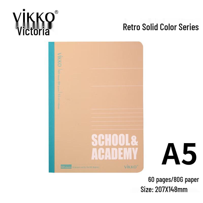 Victorli Retro A5 Softcover Notebook (4-Pack)