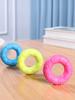 1pc Donut Dog Chew ToyTPR for Aggressive Chewers - Tough & Long-Lasting Puppy Toy for Small, Medium, Dogs,Promotes Dental Health