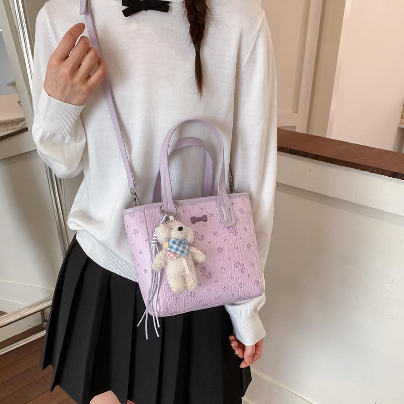 Small Niche High-value Retro Fashion Personality Simple Printed Bucket Bag Trendy Versatile Western Style Handbag Shoulder