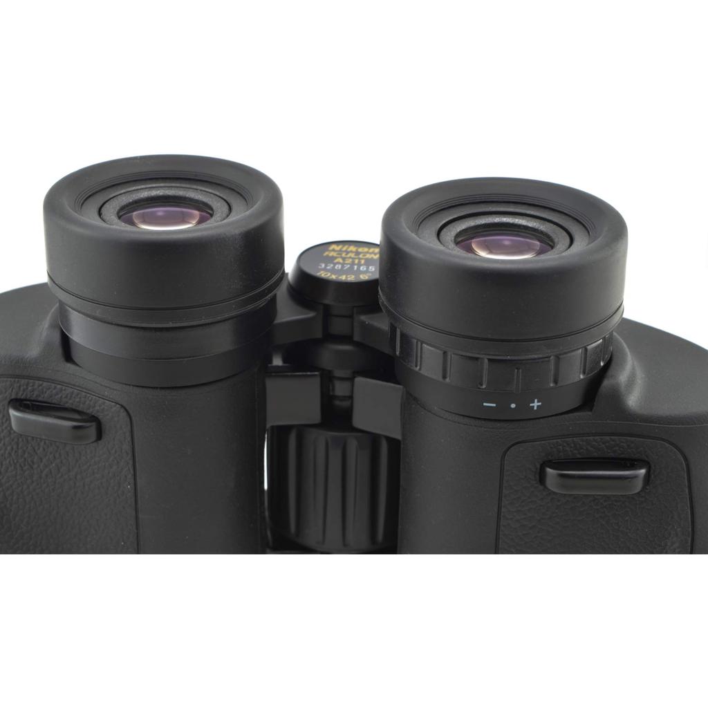 Nikon Aculon A211 10x42 Binoculars 8246 Black with Lens Pen Carrying Case Neck Strap and Lens Cloth High-Power Bird Watching Hunting Travel Zoom