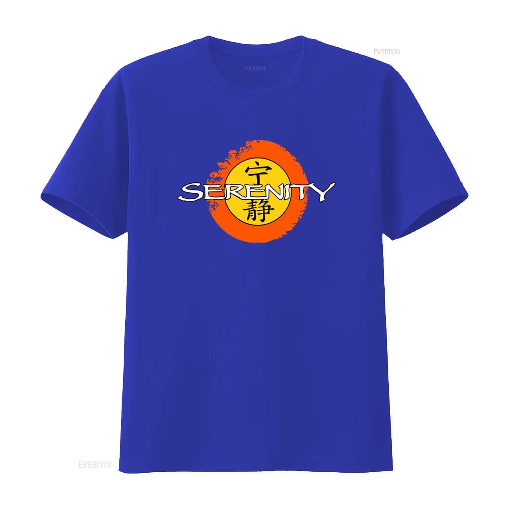 Firefly Serenity Logo Cotton T Shirt Perfect for Fans of the Classic Sci Fi Series Vintage Washed Top For Everyday Wear Casual