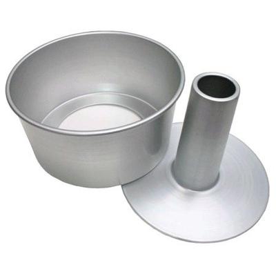 Shoten Άνευ Ραφών Αλουμινίου Φόρμα Τούρτας Σιφόν 20cm Ασημί [Πρωτότυπο Asai]