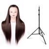 Flecht- und Styling-Mannequinkopf mit gerader Ponyfrisur – Permierbar, Färbbar und Ideal für Friseur- und Schnittübungen