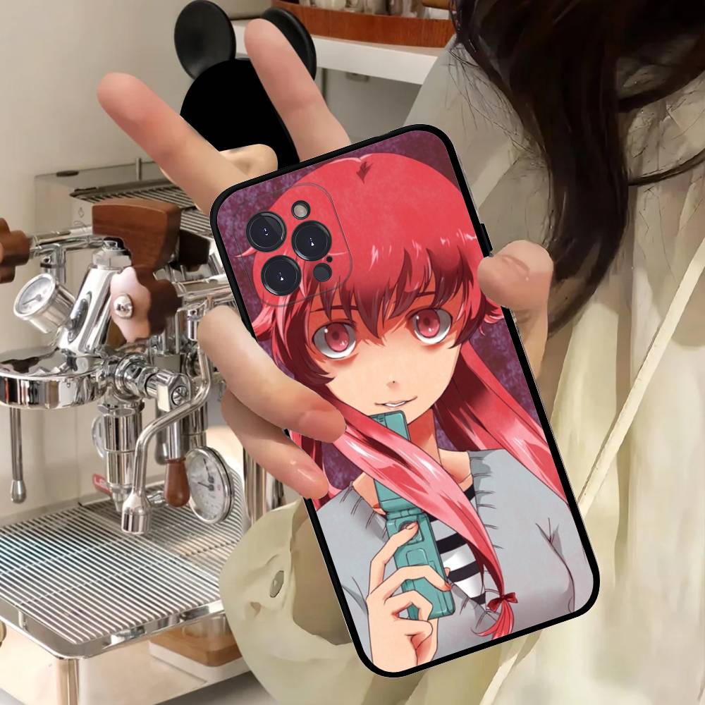 Anime Future Diary Phone Case For IPhone 16 15 14 13 12 11 17 Pro Max Simplicity Back TPU Soft Case