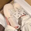 Sheepskin version~ thick-soled inner height-increasing canvas women's shoes, small white shoes, low-top autumn and winter new star casual board shoes