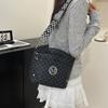 Retro Casual Simple Versatile Fashion Wide Shoulder Strap Single Shoulder Messenger Bag Light Luxury High Texture Large Capacity Bag