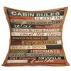 Retro nostalgic style text printed linen pillowcase, living room sofa cushion cover, home decoration  throw pillows 40x40