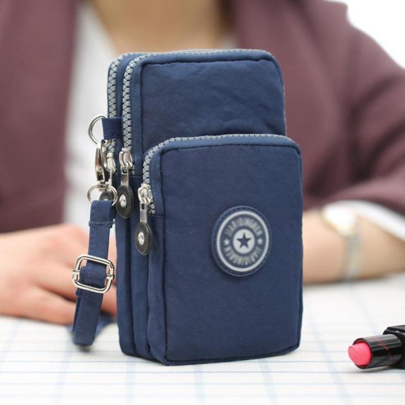 Sports Wallet Phone Bag For Mobile Shoulder Bag Pouch Case Belt Handbag Purse Coin Wallet Retro Key Holder Small Money Bag