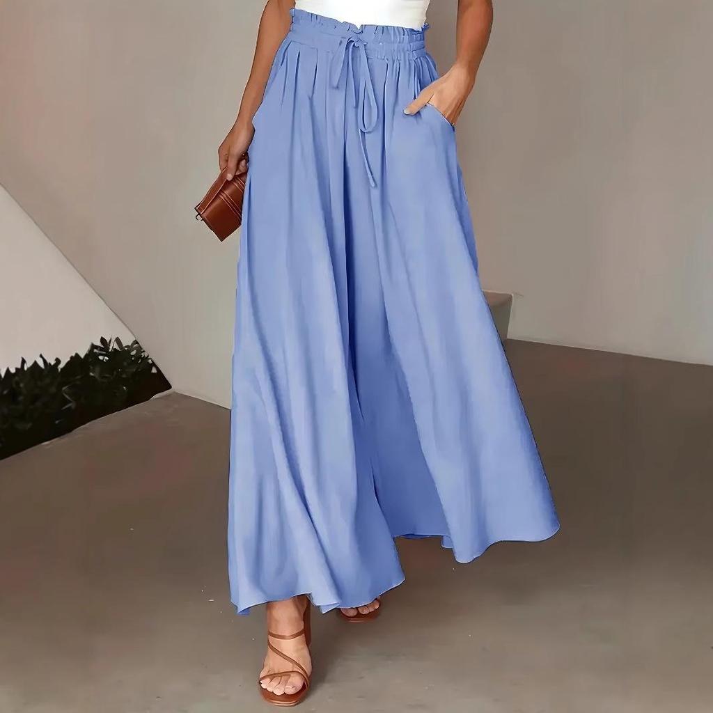 Plus Size Women’s High Waist Slimming Wide Leg Commuter Pants