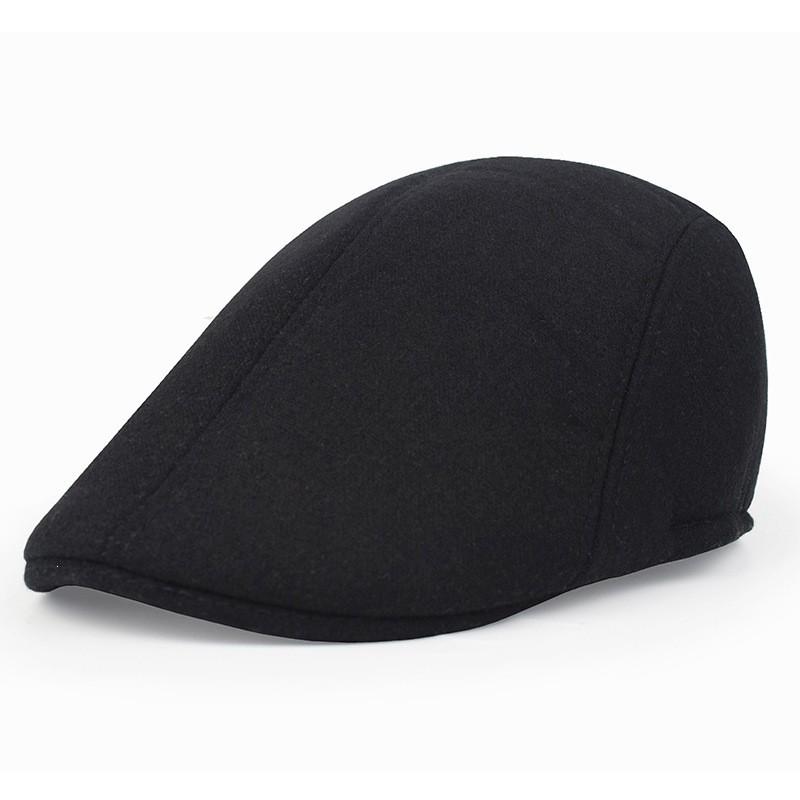 Womens Wool Blend Cap Solid Color Beret Newsboy Hat Winter