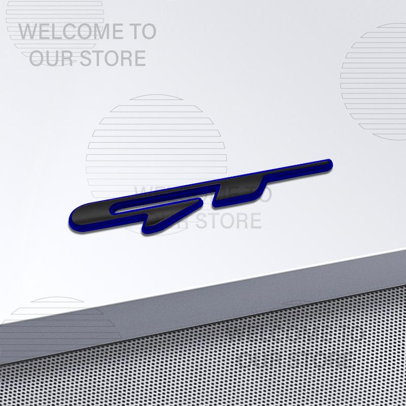 Car Decor Metal GT Line Lettering Front Grille Emblem 3D Sticker For Kia Kona Stonic Sorento Optima K5 Morning Rear Trunk Decals