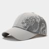 Neue chinesische Drachenmuster-Baseballkappe Sommer Trendmarke Schnelltrocknende Kappe Herren und Damen Outdoor Atmungsaktive Sonnenkappe