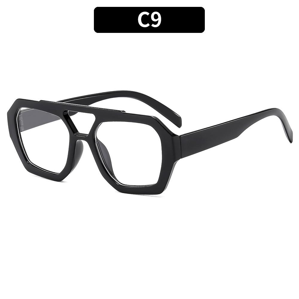 Retro Double Bridges Women's Sunglasses Big Frame Leopard Brown Gradient Eyewear Fashion Luxury Designer Sun Glasses Men Shades