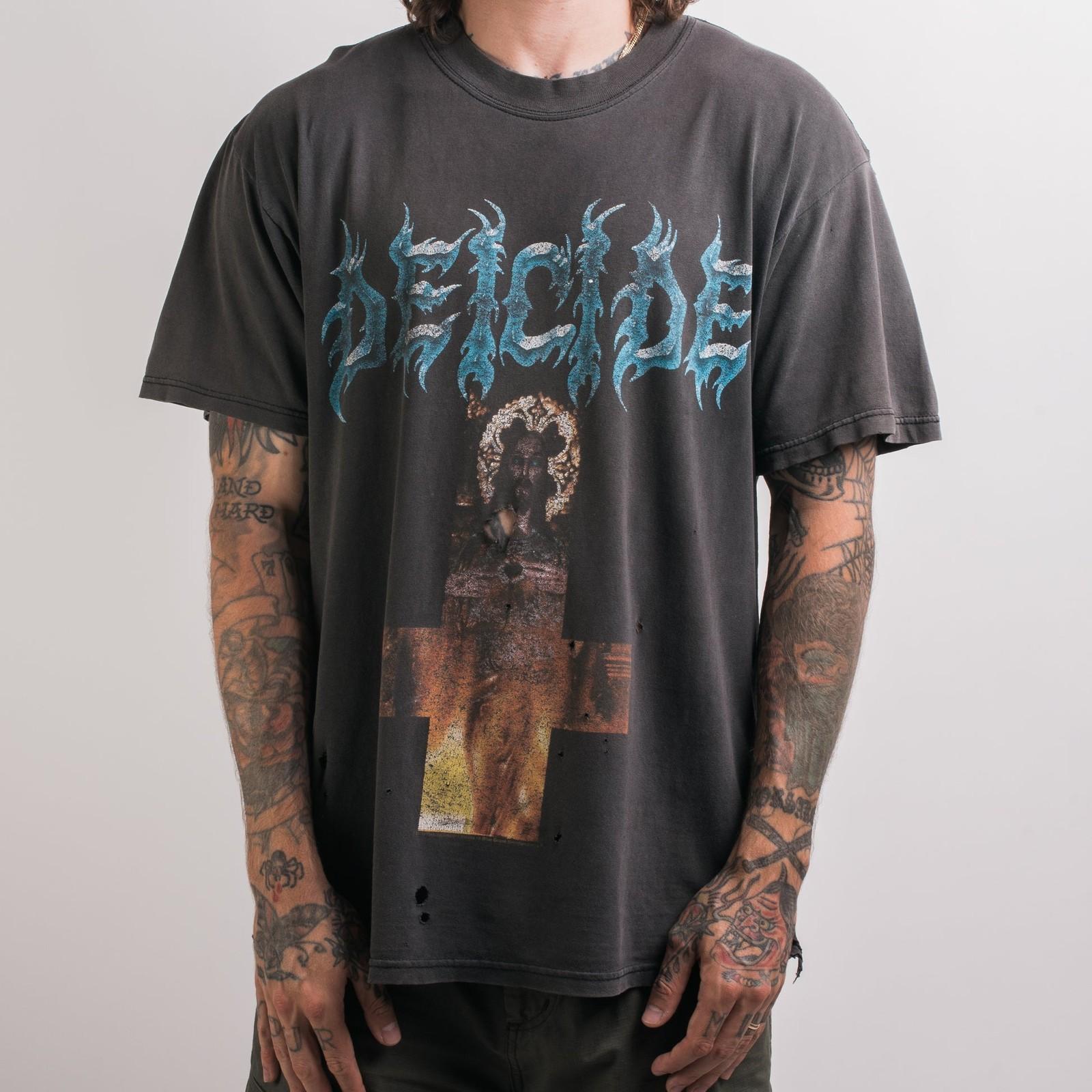 Vintage 2000 Deicide Insineratehymn Tour Black Unisex T shirt Reprint KH17334 S