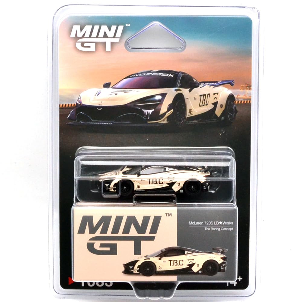 MINI GT Scale MiJo TOYS McLAREN 720S THE BORING USA MiJo Toys Exclusive McLaren 720S The Boring Concept 164 - LB-WORKS CONCEPT, LBWorks MGT01083-BL