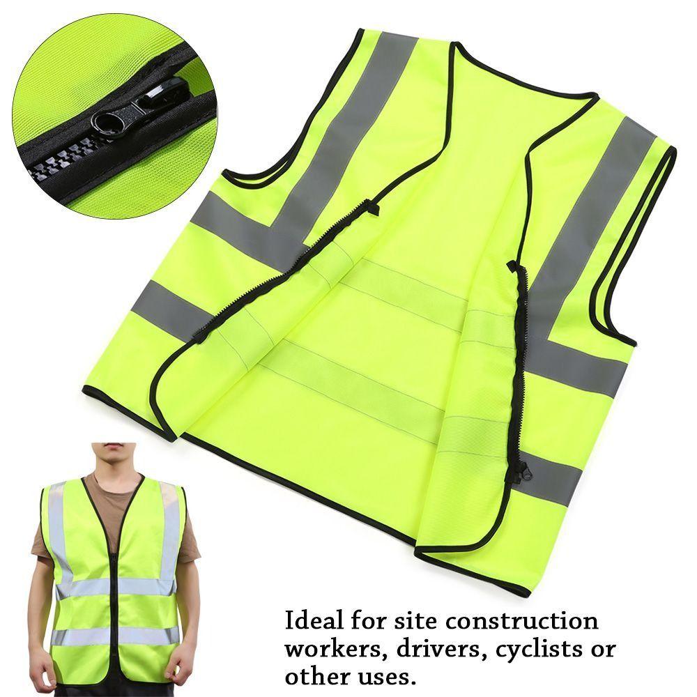 Front Reflective Strips Work Vest High Visibility Working Clothes Safety Vest Construction Work