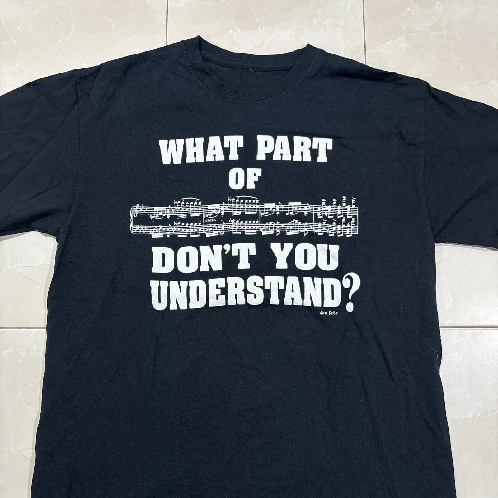 Vintage Music Scales T Shirt Funny Comedy Band Tee Men’s Large Rap Rock Punk S