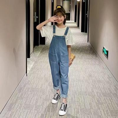 Mädchen Denim Overalls Kinder Cowboy Hosenträger Hosen Kinder Overall Mädchen Jeans Hosen Frühling