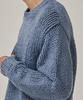 ANALOG MOOD Heavy Warm Round Pullover Knit (Blue)