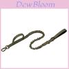 Nylon Tactical Dog Leash With Dual Handles Outdoor Pet Training Rope For Active Dogs