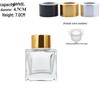 Transparent Square Glass Aroma Diffuser Bottle for Essential Oils and Perfumes