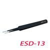 Anti-Static Stainless Steel Tweezers Precision Maintenance Industrial Repair Curved Working Model Making Hand Tool
